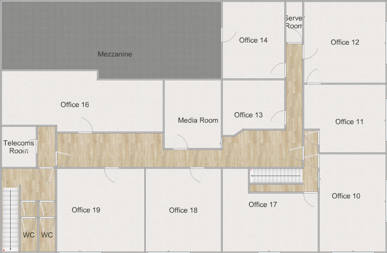Obsidian Offices Chester First Floor Map, Business Centre Layout